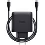 CARGADOR PARED/VIAJE USB-C 65W + CABLE USB-C 2 M MAXO NEGRO TRUST